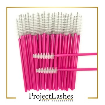 СПИРАЛЬНАЯ ЩЕТКА ДЛЯ РЕСНИЦ 50ШТ ProjectLashes