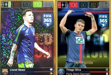 Karty Panini Limited Edition Fifa 365 MESSI SILVA