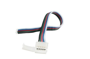 Złączka do taśm LED RGBW KLIPS + PRZEWÓD 5 pin