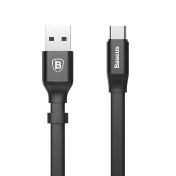 Короткий плоский кабель USB-C Baseus для Android Auto