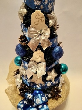 ШИШКА в цветочном горшке, украшенная и украшенная елочкой, 45 СМ