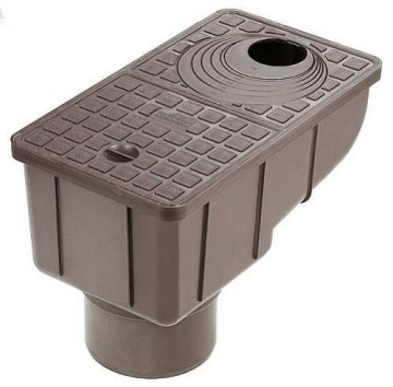 OSADNIK MARLEY CZYSZCZAK RYNNY RURY Z SITKIEM brąz KLAPA ZWROTNA