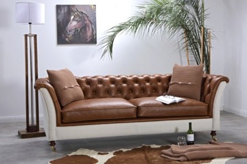 Sofa EsteliaStyle Cezar 3-os., kanapa pikowana
