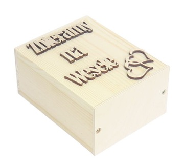 Skarbonka dzieci zbieramy na wesele decoupage AD27