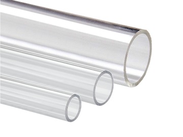 RURA z pleksi 80mm/3 plexi PMMA bezbarwna 100cm