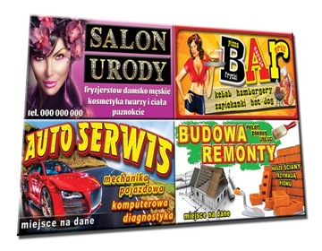 Baner Reklamowy Gotowe Wzory 2x1m Projekt Gratis