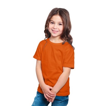 DZIECIĘCA KOSZULKA T-SHIRT CEGLASTY 150g r 122