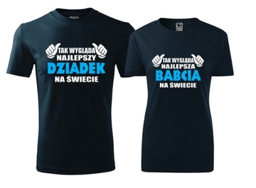 KOSZULKI T-SHIRT DZIEŃ DZIADKA I BABCI RÓŻNE WZORY