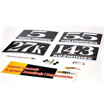 Табличка с номером дома Светоотражающая табличка с номером