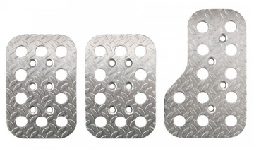 Nakładki na pedały Sparco Race srebrne aluminium