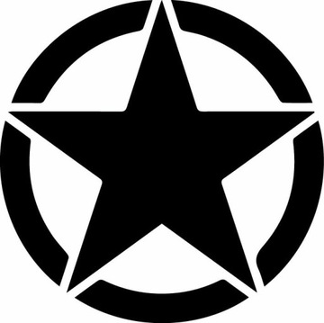 Naklejka na auto ARMIA ARMY JEEP STAR GWIAZDA