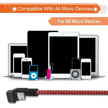 КАБЕЛЬ MICRO USB УГОЛ 180 ГРАДУСОВ 1,5 М БЫСТРАЯ ЗАРЯДКА