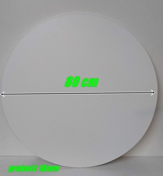 Столешница круглая, диаметр 80 см, белая Столешницы ДРУГИЕ ЦВЕТА