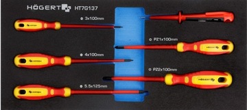 HOGERT WKŁAD HT7G137 ZESTAW WKRĘTAKÓW 1000V 6szt.