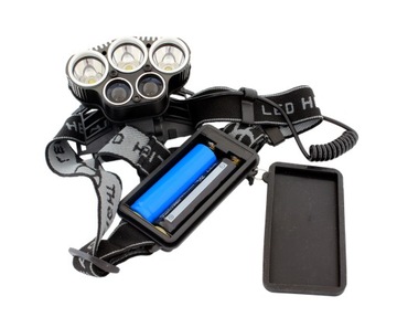 Налобный фонарь 5xLED T6 Cree XM-L 2xLado USB-аккумулятор