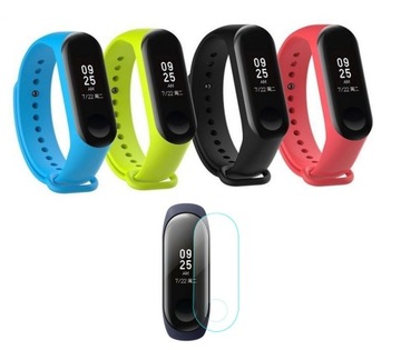РЕМЕШОК XIAOMI MI BAND 3 4 ШТ. + ФОЛЬГА ДЛЯ ЖК-дисплея