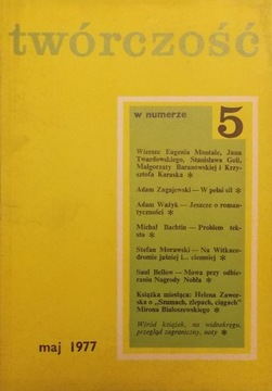 TWÓRCZOŚĆ nr 5 (382) maj 1977