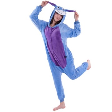 OSIOŁEK Osioł PIŻAMA Kigurumi Onesie Kłapouchy Damskie Męskie L 165-174 cm