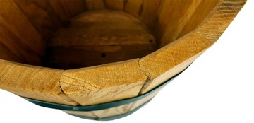 Большой садовый вазон, деревянный вазон Д27Х30