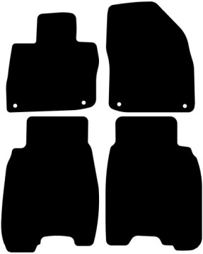 Коврики BASIC черные велюровые: Honda Civic VIII (UFO) хэтчбек 2006-2012 гг.