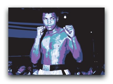 MUHAMMAD ALI - OBRAZ 30x20 canvas plakat bokser