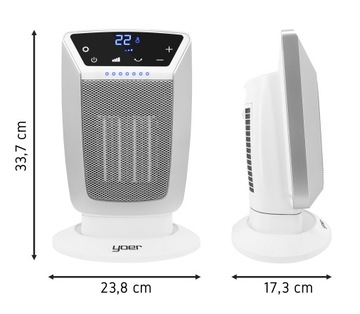 Электрический обогреватель Керамический тепловентилятор Farelka Yoer 2000W +ECO