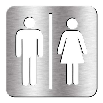 Табличка с эмблемой туалета Туалет 10х10см