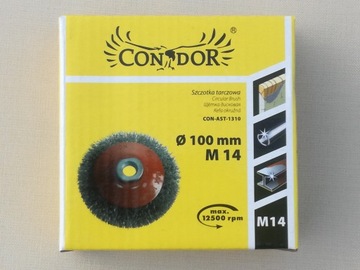 ПРОВОЛОЧНАЯ ДИСКОВАЯ ЩЕТКА М14 ИЗОЛНЕННАЯ ПРОВОЛОКА 100мм