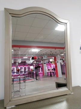 LUSTRO OLIWKOWE DUŻE RAMA PERŁA SALON HOLL SYPIALN