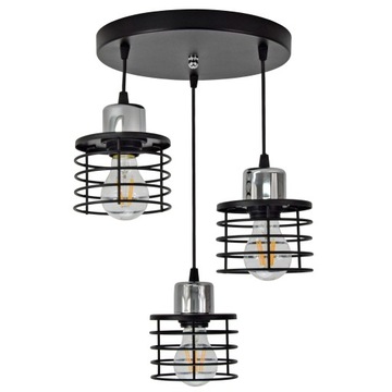 LAMPA SUFITOWA PLAFON ŻYRANDOL EDISON LOFT LED