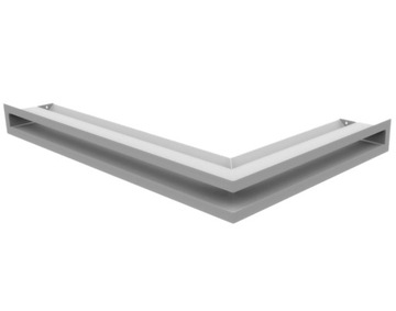 KRATKA LUFT NAROŻNA 600x400x60 biała bez łączeń