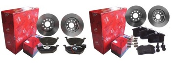 TARCZE KLOCKI TRW PRZÓD TYŁ SKODA OCTAVIA II