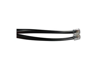 Kabel telefoniczny 6p4c RJ14, 15m czarny