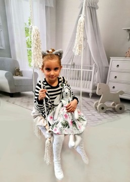 Детские качели, стеганная лавочка, 3-7 лет, домашние.
