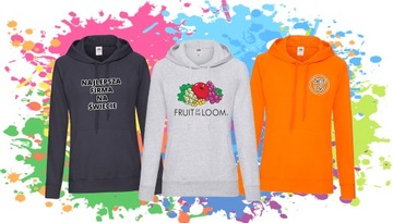 ЖЕНСКАЯ КЛАССИЧЕСКАЯ ТОЛСТОВКА С КАПЮШОНОМ FRUIT THE LOOM
