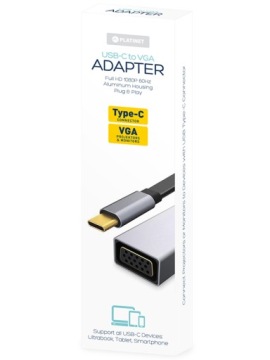 Переходник USB-C на dSub VGA 1080P ALU