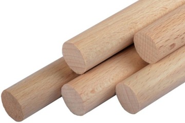 Дюбель бук, деревянный стержень, 30 см, бук 16 мм.