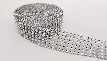 ЛЕНТА С ЦИРКОНИЯМИ, декоративными стразами РУЛОН