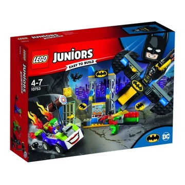 LEGO JUNIORS ATAK JOKERA NA JASKINIĘ BATMANA 10753