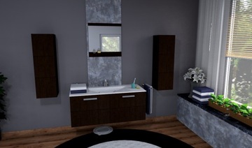 ПОДВЕСНОЙ СТОЙБИК ДЛЯ ВАННОЙ, ПОЛКА ДЛЯ ШКАФА ВЕНГЕ