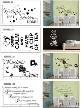 NAKLEJKA na ścianę do KUCHNI naklejki ścienne KAWA filiżanka coffee tea