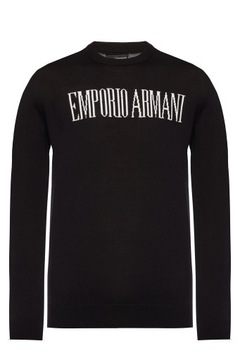 EMPORIO ARMANI sweter męski czarny r.L ORYGINAŁ