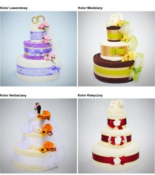 Торт из полотенца Свадебный подарок на 50-летие свадьбы