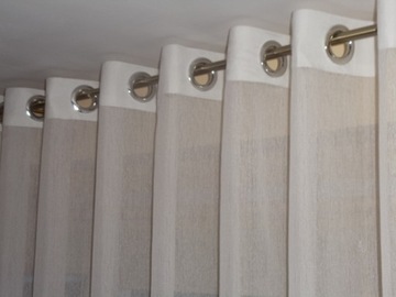 Дождевая батистовая штора 2,8 м, идеально подходит для люверсов.