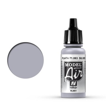 Farba do aerografu Vallejo Air 71063 Silver 18ml
