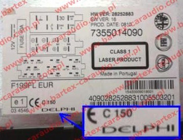 FIAT DOBLO EVO OPEL COMBO AUX JACK СИНИЙ разъем