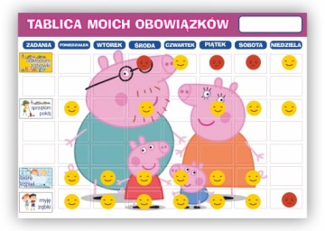 Магнитная мотивационная доска с обязанностями детей.