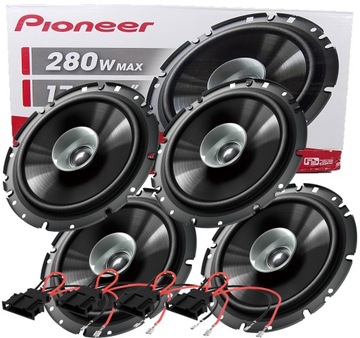 PIONEER GŁOŚNIKI 4szt PASSAT B5 GOLF 4 5 PRZÓD TYŁ