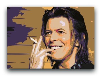 David Bowie - OBRAZ 80x60 - canvas plakat rock