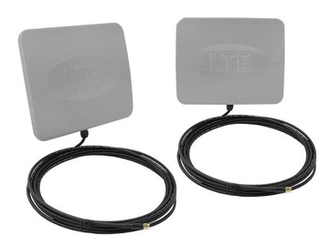 Наружная панельная антенна, двойная LTE + кабель 5 м